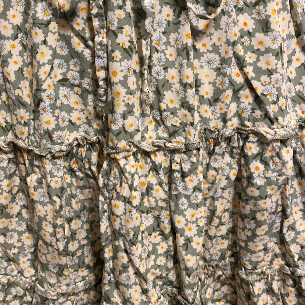 Ditsy floral ruffle skirt with elastic waist - Picture 5 of 6